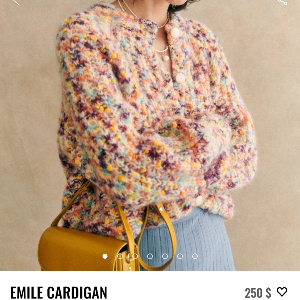 Sezane - Émile Cardigan - Size M multicolor